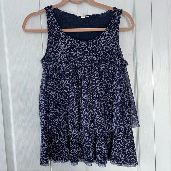 Jane and Delancey blue print sleeveless top size XS - Picture 1 of 6